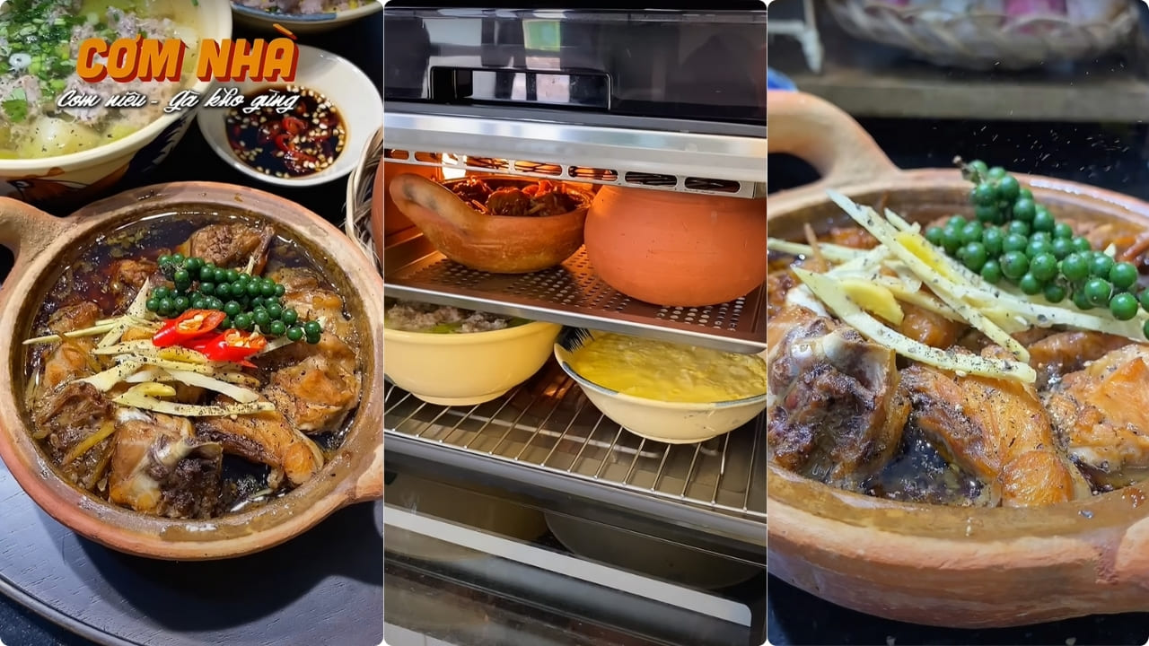 LÀM CƠM NIÊU GÀ KHO TỘ BẰNG NỒI CHIÊN HƠI NƯỚC 2GOOD S100